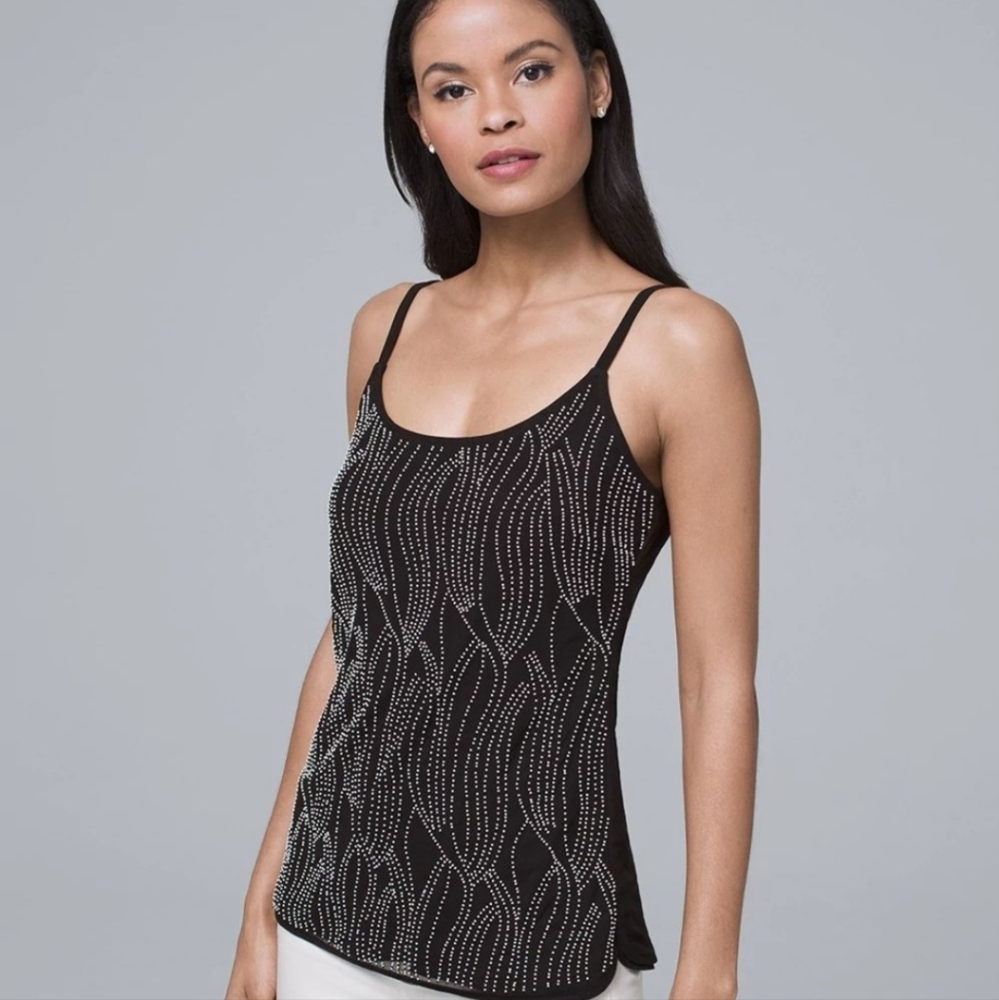 White house black market embellished cami